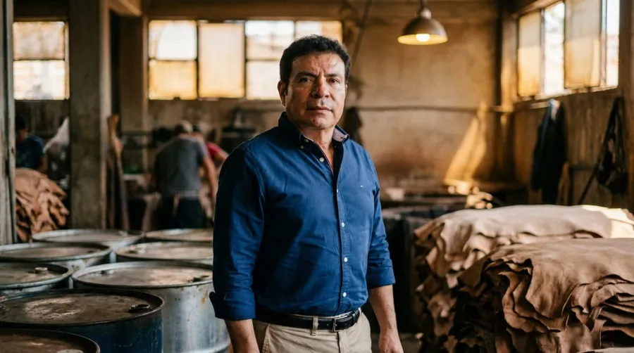 Planta de Tenería Díaz — bombos y línea de proceso
